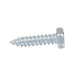 Tapping Screw, Hex Head Slotted Drive, Type AB, #10 x 3/4" Length, Steel Zinc Plated by Spaenaur Inc.