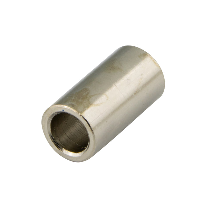 Round Spacer, Not Tapped, Seamless, ID for # 4 Screw, 3/16" OD x 1/2" LGTH Brass, Nickel Plated