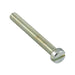 Machine Screw, Cheese Head, Slotted Drive, M1 x 0.25 mm UNC x 3 mm Length, Stainless Steel by Spaenaur Inc.