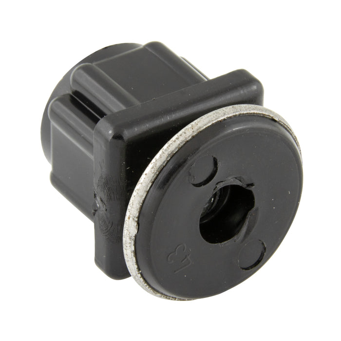 Swivel Glide for Inside Square Tube for 1" OD Square Tube #16-18 Gauge Plastic & Steel, Chrome Finish by Spaenaur Inc.