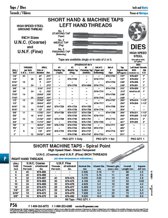 Round Split Die, Left Hand Thread 1/2"-20 UNF x 1 1/2" OD High Speed Steel, Ground Thread
