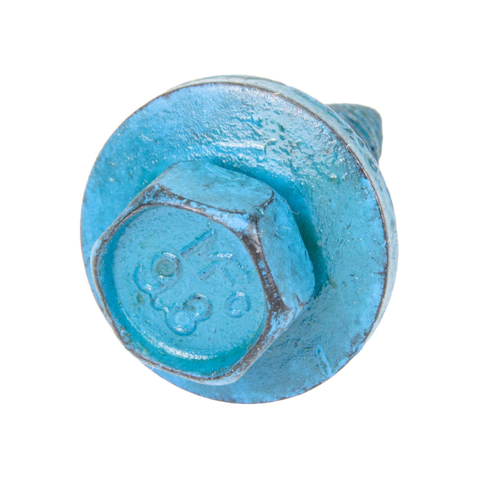 Sems Machine Screw Metric Hex Head, With 20mm OD Flat Washer, M6.3 X 1.00 Pitch X 20mm Length, Low Carbon Steel Phosphate, Coated-Blue Dye by Spaenaur Inc.