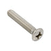 Machine Screw, Oval Head, Phillips Drive, #8-32 UNC x 5/8" Length, Stainless Steel by Spaenaur Inc.