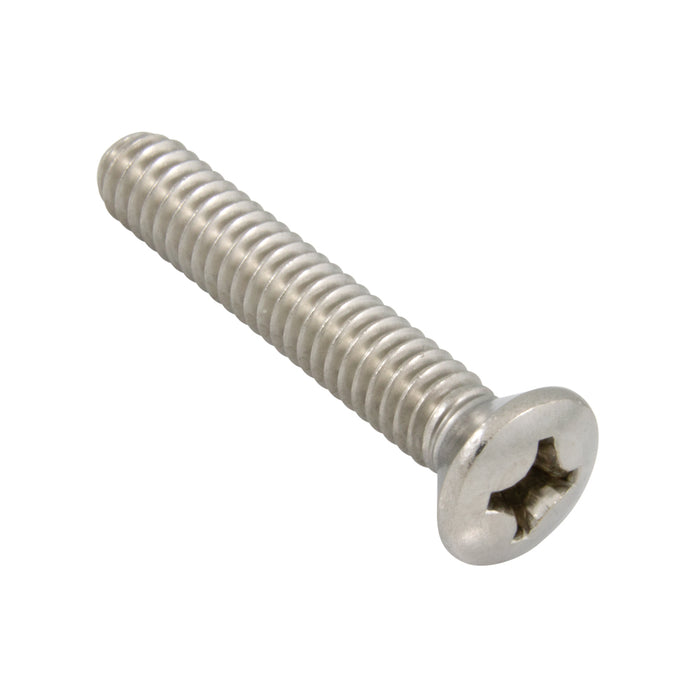 Machine Screw, Oval Head, Phillips Drive, M5 x 0.80 mm UNC x 8 mm Length, Stainless Steel by Spaenaur Inc.