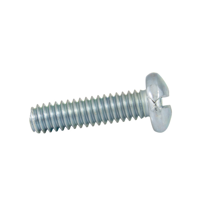 Machine Screw, Pan Head, Combination Sqaure Socket Slot Drive, #8-32 UNC x 1-1/4" Length, Steel Zinc Plated by Spaenaur Inc.