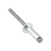 Pop Rivet Domed Head Open End 3/16" D x .815" L (.501-.625" Grip) Steel Zinc Plated, Coated Steel Mandrel by Pop®