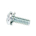 Sems Machine Screw Phillips Pan Hd, External Tooth Lockwasher 17/64" Od, #6-32 UNC X 3/8" Length, Low Carbon Steel Bright Zinc, Ansi B18.13 by Spaenaur Inc.