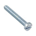 Machine Screw, Cheese Head, Slotted Drive, M2.5 x 0.45 mm UNC x 10 mm Length, Steel Zinc Plated by Spaenaur Inc.