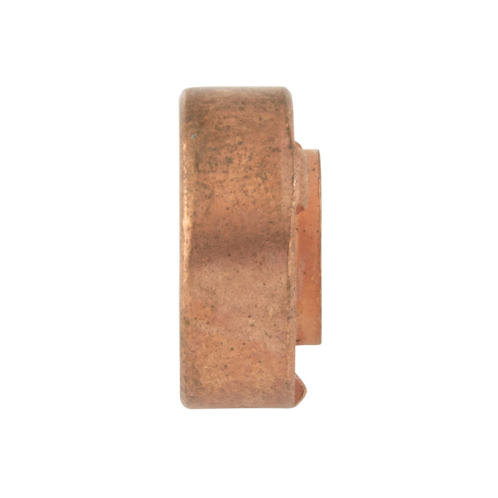 Écrou à souder pilote court, rond, métrique, M5 x pas de 0,8, en acier au carbone, finition cuivrée, fabriqué par Spaenaur Inc.