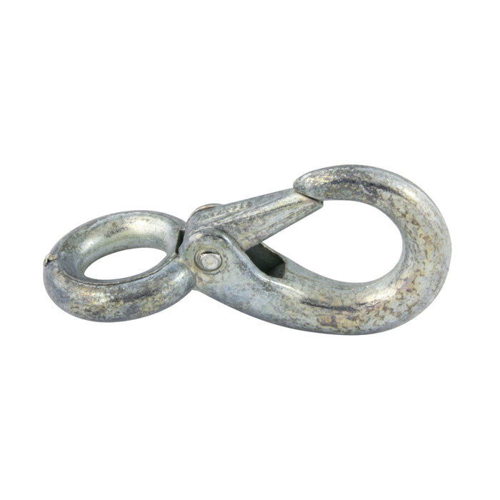 Boat Snap, Fast Eye 16 mm Eye,85 mm Oal,12 mm Snap Opening Zinc Die Cast, Nickel Plated