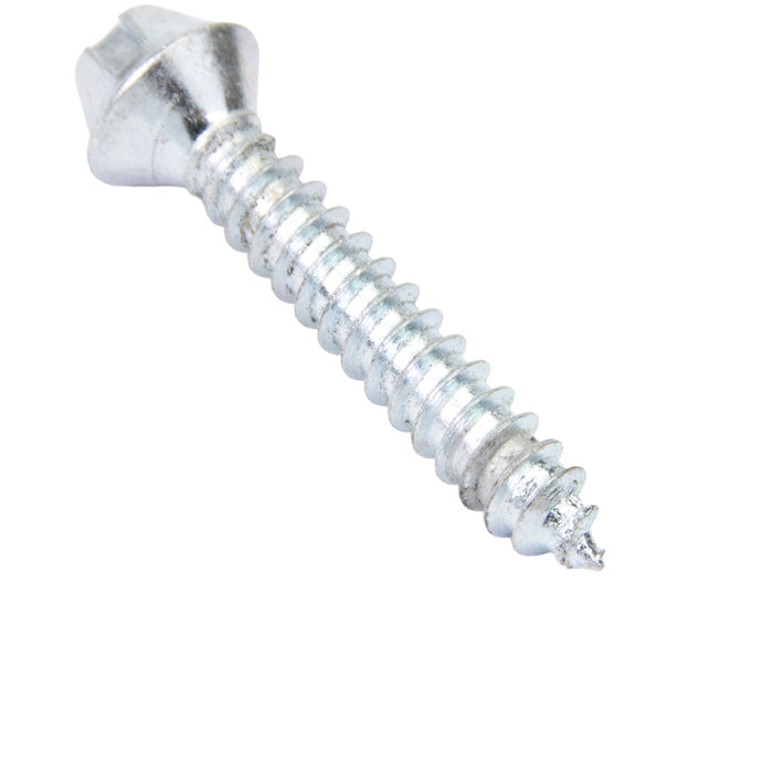 Tapping Screw, Countersunk Head Tamper-Resistant Drive, #8 x 1" Length, Steel Zinc Plated by Tampruf™