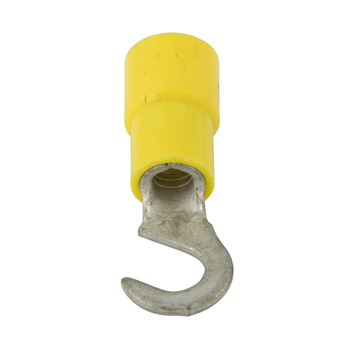 Copper Hook, Solderless, Insulated for #4, #6 Stud, 16-14 GA. Wire Electrolytic Copper Blue Plastic Insulation Bright Tin Plate by Spaenaur Inc.