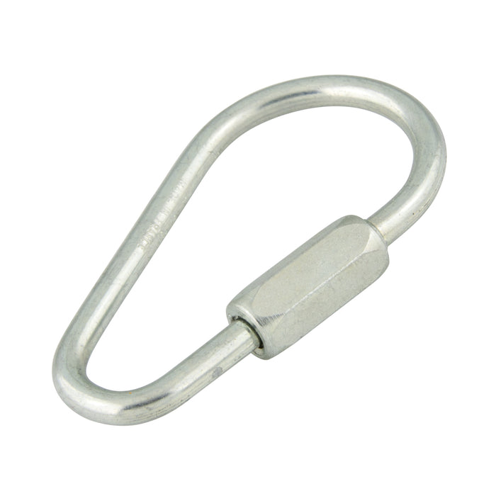 Pear Shaped Quick Link 4mm Wire DIA Steel Zinc Plated