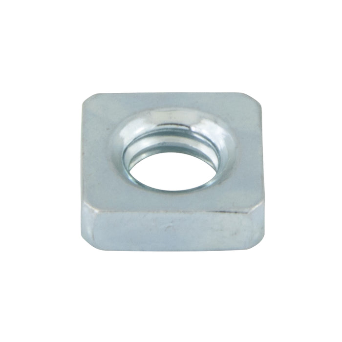 Écrou pour vis à tête carrée, 7/16"-14, largeur 3/4", épaisseur 1/8", acier à faible teneur en carbone zingué, conforme à la norme ASME/ANSI B18.2.2, fabriqué par Spaenaur Inc.