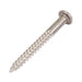 Wood Screw, Round Head, Slotted, #12 x 2" Length, Stainless Steel, ASME/ANSI B18.6.1 by Spaenaur Inc.