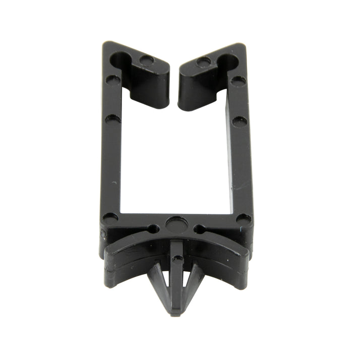Wire And Cable Holder, Type 1 Top Entry, Regular GAte, for 3/16" Mntng Hole, 3/4" Inside LGTH x 7/16" Inside Wd, Nylon 6/6 Black by Spaenaur Inc.