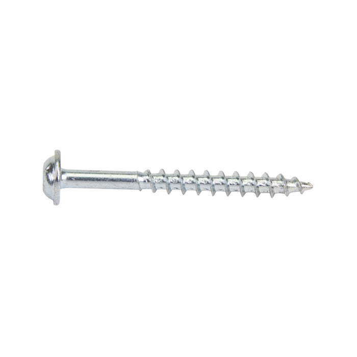 Wood Screw, Round Washer Head, Robertson®; Square Socket, #8 x 1-3/4" Length, Steel Lubricized, ASME/ANSI B18.6.1 by Spaenaur Inc.