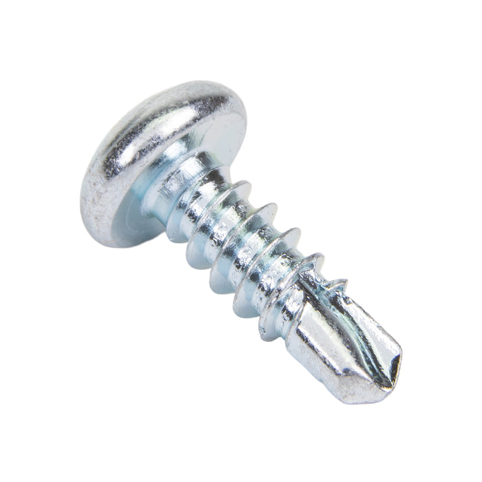Teks Point 2 Self-Drilling Screw, Pan Head, Phillips Cross-Recess, #8-18 x 1/2" Length, Carbon Steel Zinc Plated by Spaenaur Inc.
