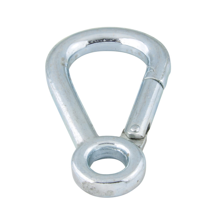 Mousqueton 100 mm LG x 10 mm DIA Fil forgé en acier zingué Similaire à la norme DIN 5299 forme E par Spaenaur Inc.