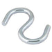 "S" Hook .141" Wire DIA, 1-1/2" O/A Length C-1010 Steel Bright Zinc Plated by Spaenaur Inc.