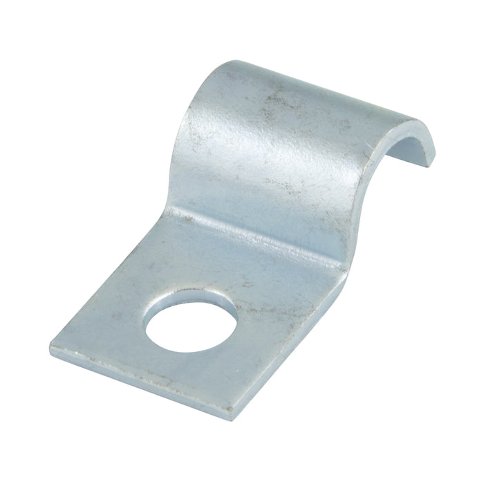 "Half" Clip 3/4" Clamp DIA., 9/32" Hole DIA .812" C to C Steel Zinc W/Clear Chromate