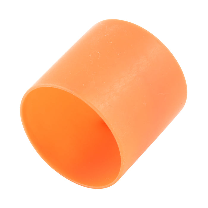 LONG Tube Cap 1 1/2" ID x 1 3/4" Inside Length Low Density Polyethylene Colour orange