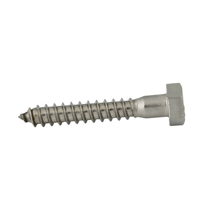 Lag Screw, Hex Head, 3/8" x 5, Stainless Steel by Spaenaur Inc.