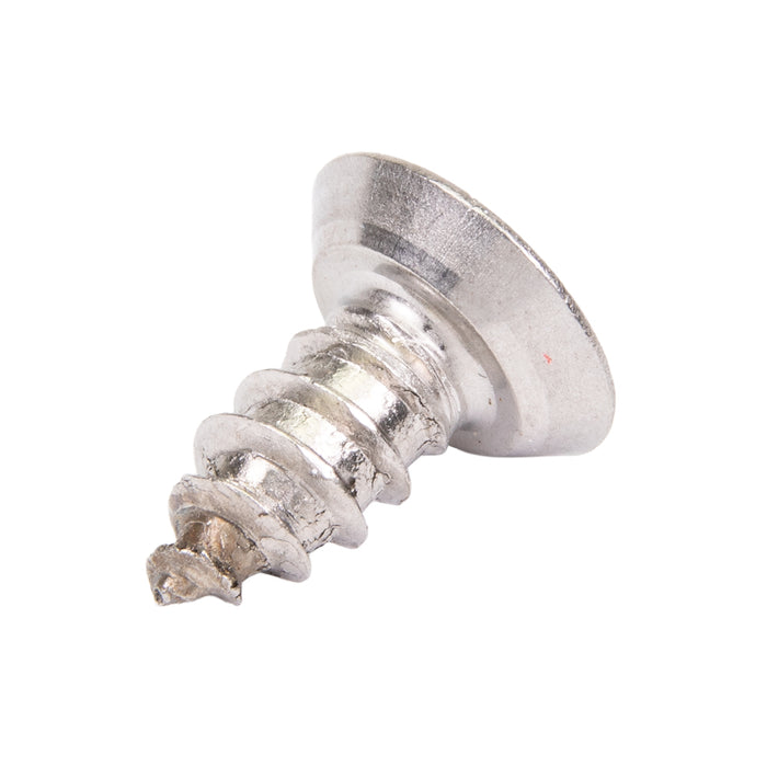 Tamper-Resistant Tapping Screw, Flat Head Spanner Drive, 12A/AB x 1/2" Length, Stainless Steel 18-8, Type A or Type AB