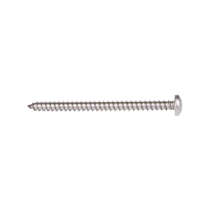 Tapping Screw, Pan Head Security Phillips Drive, Type A, #10 x 1/2" Length, Stainless Steel