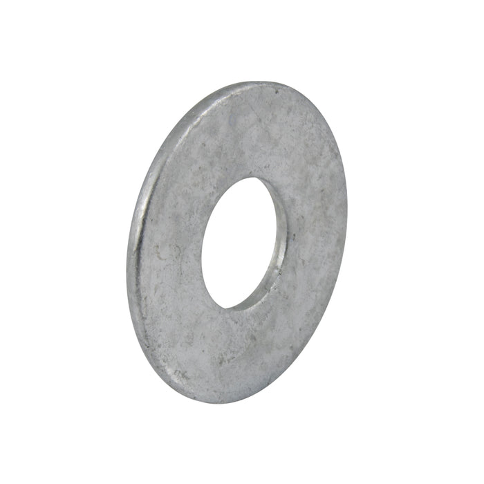 Plate Washer, Round, Bolt Size 5/16" 3/8" ID x 7/8" OD x 5/64" THK Steel Mechanical Galvanized