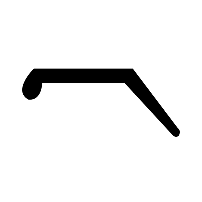 GArage Door Weatherstrip,Heavy Duty In 8 Ft LGTH Santoprene Black, Duro. 65