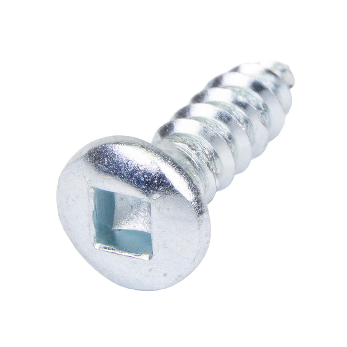 Tapping Screw, Oval Head Square Socket Drive, Type AB, #8 x 5/8" Length, Steel Zinc Plated by Spaenaur Inc.