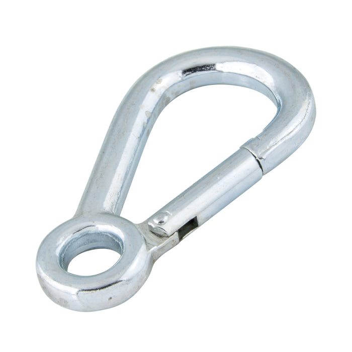 Mousqueton 100 mm LG x 10 mm DIA Fil forgé en acier zingué Similaire à la norme DIN 5299 forme E par Spaenaur Inc.