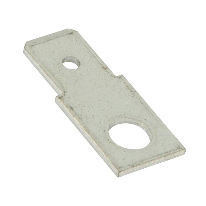 Quick Connect Blade, 45 Deg 2-Sided .25" Blade Width x .032 THK Brass Zinc Plated Buchanan #Qc-21 by Spaenaur Inc.