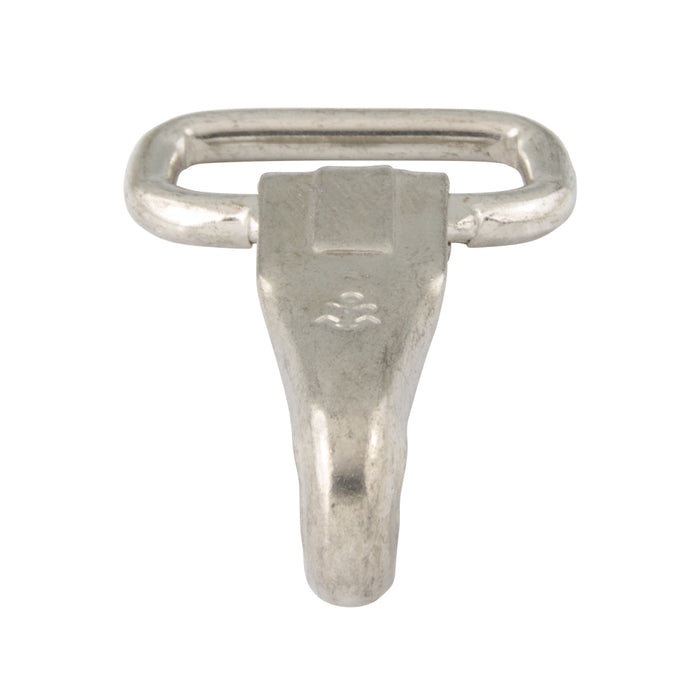 Attache à ressort, œillet bouclé 3/4 po, 1 3/4 po Oal, ouverture de 0,177 po, tôle d'acier nickelée par Spaenaur Inc.
