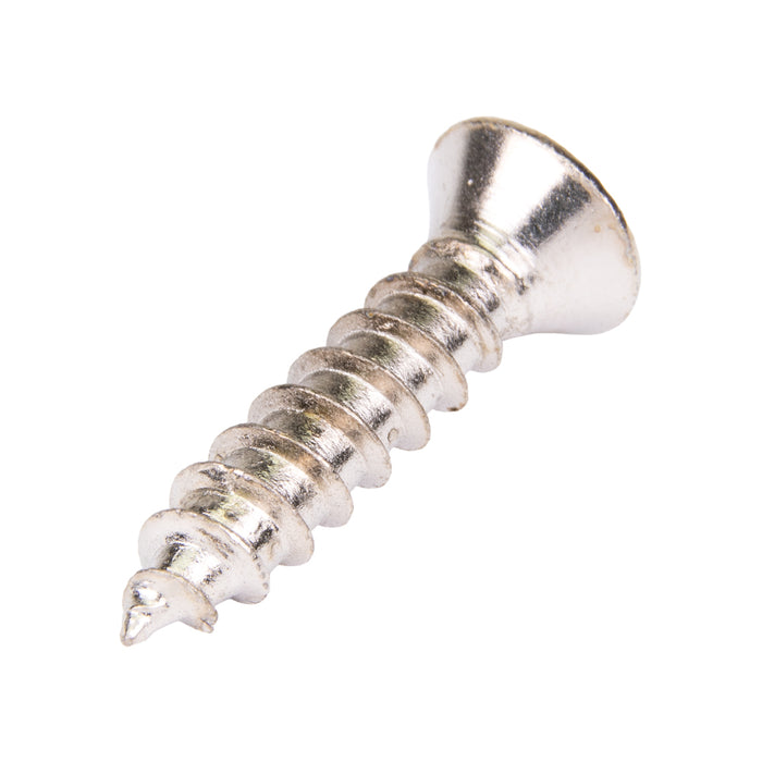 Tapping Screw, Oval With No.10 Head Phillips Drive, Type AB, #14 x 3/4" Length, Steel Nickel Plated