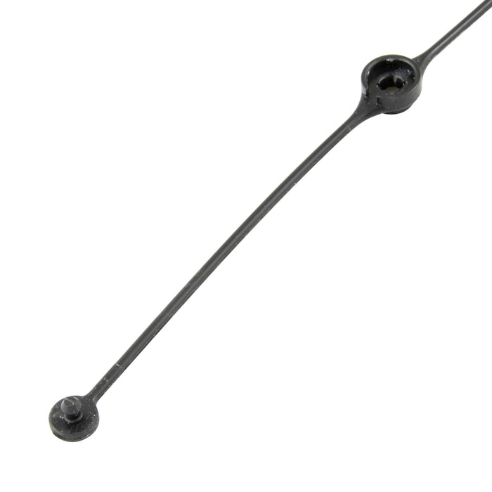 Lanyards One-Piece Mold Retainer, Approx. Breaking Strength 35 Lbs 10" Assembled LGTH x 1.50" Loop x .093"THK St801 Zytel Nylon Black by Spaenaur Inc.