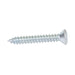 Tapping Screw, Oval Head Square Socket Drive, Type AB, #6 x 1-1/2" Length, Low Carbon Steel Trivalent Zinc Plated by Spaenaur Inc.