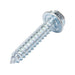 Tapping Screw, Indented Hex Washer Head Slotted Drive, Type AB, #6 x 1" Length, Steel Zinc Plated by Spaenaur Inc.