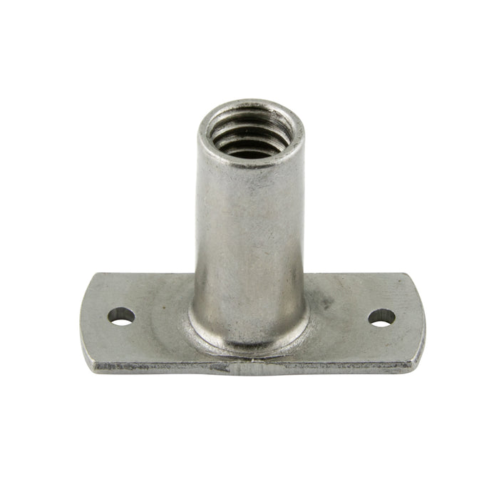 Tee Nut (Rectangular Base) W/2 Holes (.098" DIA) 5/16"-18 UNC x 3/8" Barrel LGTH Steel Plain Finish by Spaenaur Inc.