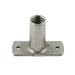 Écrou à souder en T, base plate à 2 trous 1/2 po x 3/4 po, bride 1/4 po-20 UNC x 5/16 po, cylindre en acier HT, lisse, par Spaenaur Inc.