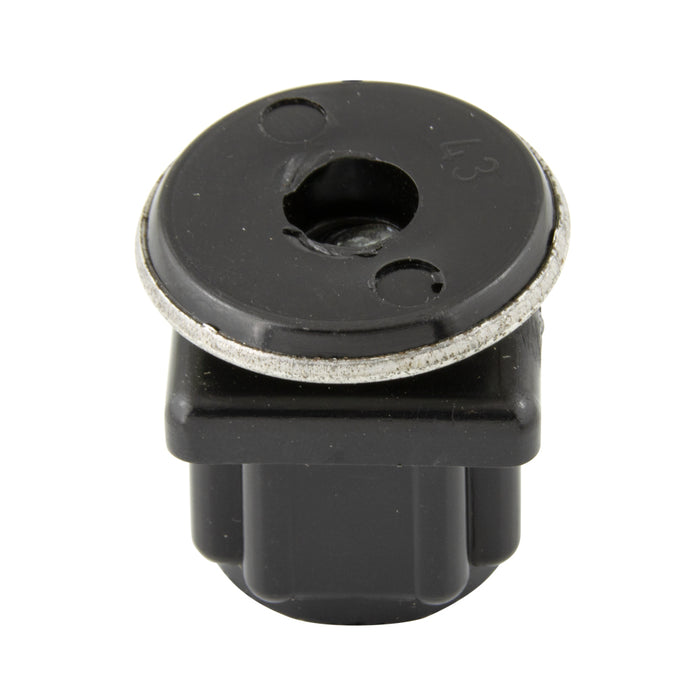 Swivel Glide for Inside Square Tube for 7/8" OD Square Tubing #16-18 Gauge Plastic & Steel, Chrome Finish by Spaenaur Inc.