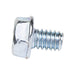 Machine Screw, Washer Head, Slotted Drive, 1/4"-20 UNC x 3/8" Length, Steel Zinc Plated Trivalent by Spaenaur Inc.