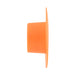Bouchon à tirette à bride large 1 19/32 x 11/16 en polyéthylène basse densité, couleur orange, par Spaenaur Inc.