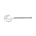 Turnbuckle Hook Fitting Right Hand Thread 5/16"-18 UNC x 4 1/2" Take Up 1030 Steel Hot Galvanized by Spaenaur Inc.