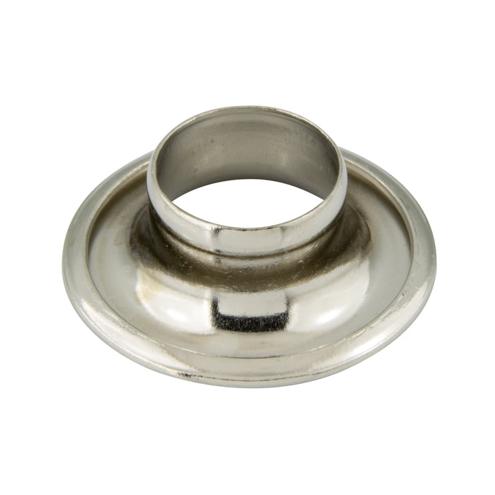 Brass Grommet And Spur Washer (116-126 And 116-226) 144/Pk 7/16" Hole Dia., Size #2 Brass Nickel Plated