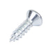 Tapping Screw, Oval Head Square Socket Drive, Type AB, #8 x 3/4" Length, Steel Zinc Plated by Spaenaur Inc.