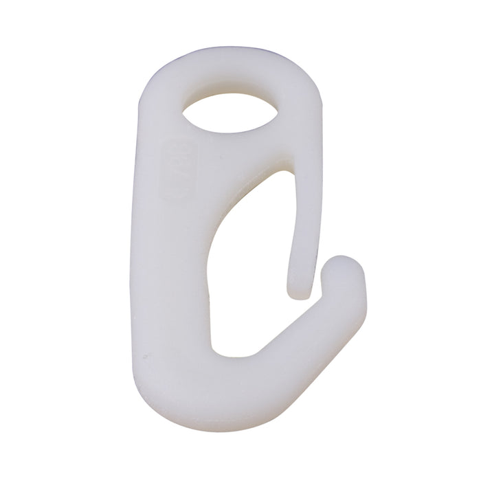 Mousqueton à drapeau pour cordon, jusqu'à 3/8 po de diamètre, nylon naturel, par Spaenaur Inc.