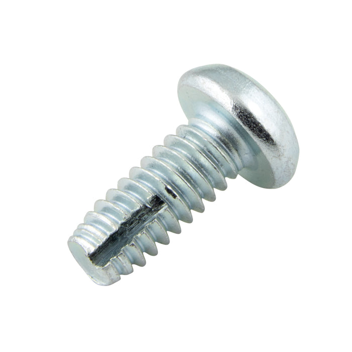 Thread-Cutting Screw, Sq SKT Round, #10-24 UNC x 1/2" LONG, Type F Low Carbon Steel, Case Hardened Trivalent Zinc Plated, ANSI B18.6.4 by Spaenaur Inc.