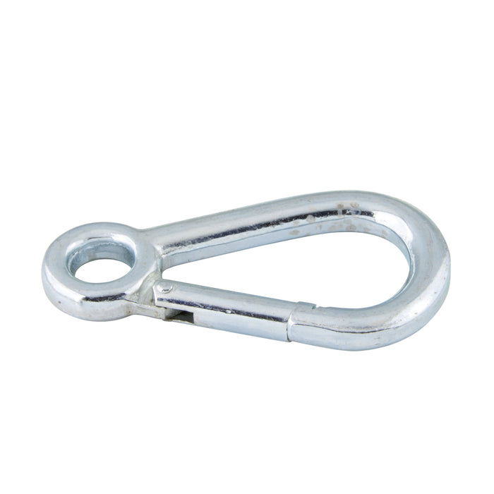 Mousqueton 100 mm LG x 10 mm DIA Fil forgé en acier zingué Similaire à la norme DIN 5299 forme E par Spaenaur Inc.